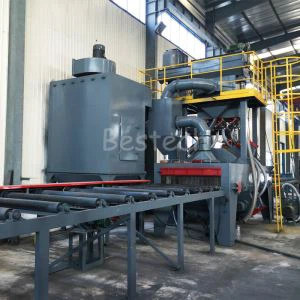 Tērauda plākšņu rullīšu konveijera skrošu strūklas mašīna